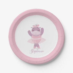 Hippo Ballerina Papieren Bordje