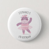 Hippo Ballerina Ronde Button 5,7 Cm (Voorkant)