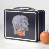 Hippo Basketball speler Basketball (In situ)