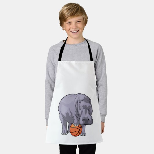 Hippo Basketball speler Basketball Schort (Gedragen)