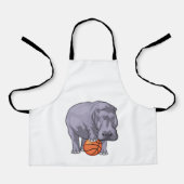Hippo Basketball speler Basketball Schort (Voorkant)