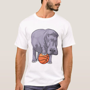 Hippo Basketball speler Basketball T-shirt