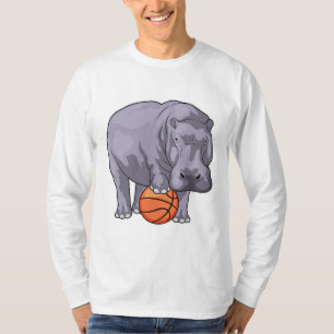 Hippo Basketball speler Basketball T-shirt
