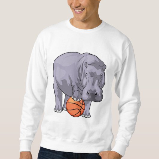 Hippo Basketball speler Basketball Trui (Voorkant)