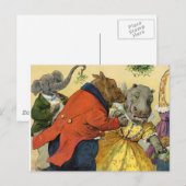 Hippo & Beer bij de kerstbal in dierenland Feestdagenkaart (Voorkant / Achterkant)