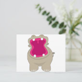 Hippo Big Mouth Briefkaart (Staand voorkant)