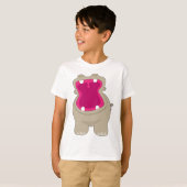 Hippo Big Mouth T-shirt (Voorkant volledig)