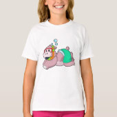 Hippo bij duiken met Snorkel T-shirt (Voorkant)