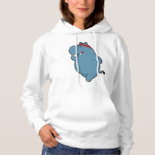 Hippo bij het runnen met hoofdband hoodie (Voorkant)