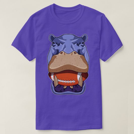 Hippo bij Sports 2 T-shirt (Design voorkant)