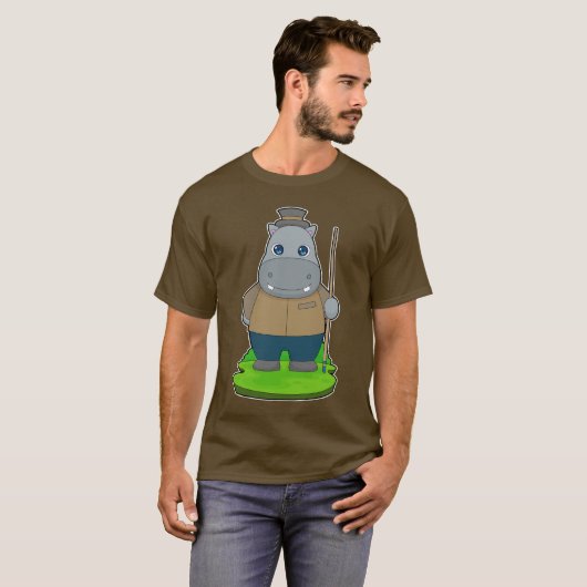 Hippo biljartwachtrij t-shirt (Voorkant volledig)
