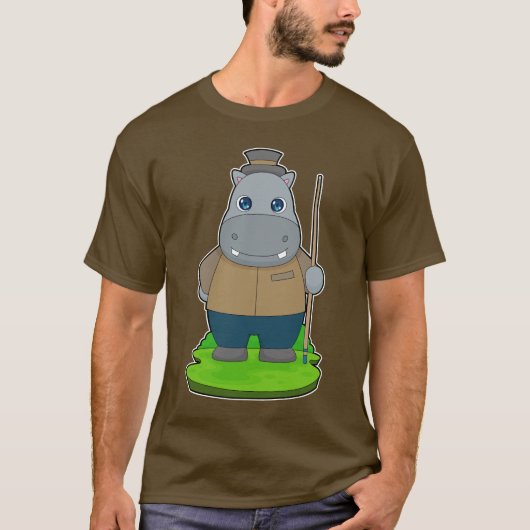 Hippo biljartwachtrij t-shirt (Voorkant)