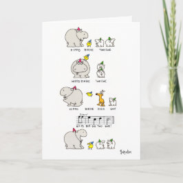 HIPPO BIRDIE KAART