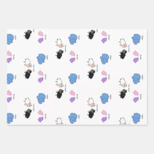 Hippo Birdies Two Ewes Inpakpapier Vel