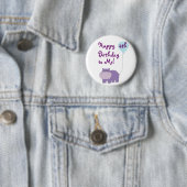Hippo Birthday Button (In situ)