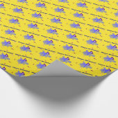 Hippo Birthday Gift Wrapping Paper Cadeaupapier (Hoek)