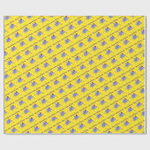 Hippo Birthday Gift Wrapping Paper Cadeaupapier (Vlak)