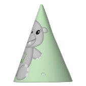 Hippo Birthday Party Green Feesthoedjes (Rechts)