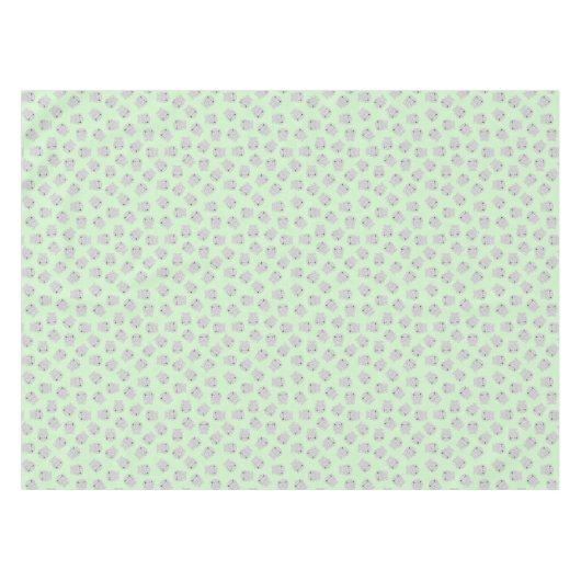 Hippo Birthday Party Green Tafelkleed (Voorkant (Horizontaal))