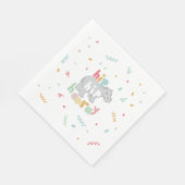 Hippo Birthday Party Hippo Hippopotamus Partij Servet (Hoek)