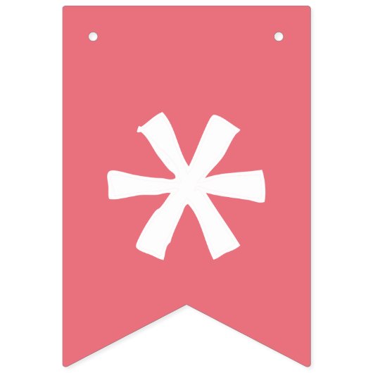 Hippo Birthday Party Hippo Hippopotamus Partij Vlaggetjes (Eerste vlag)