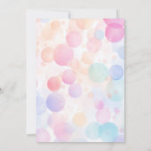 Hippo Birthday Party Invitation Kaart (Achterkant)