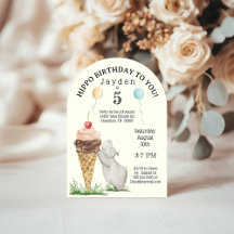 Hippo Birthday Party Invitation