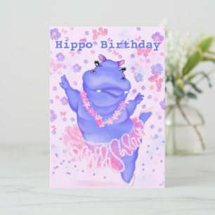 Hippo Birthday - Prima Ballerina Hippo + Jouw naam
