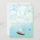 Hippo Blue Fish Boy Birthday Kaart (Achterkant)