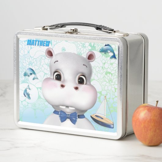 Hippo Blue Fish Kinder (In situ)