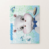 Hippo Blue Fish Kinder Legpuzzel (Verticaal)