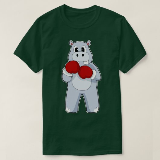 Hippo Bokser Bokshandschoenen Boksen T-shirt (Design voorkant)