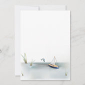 Hippo Boy-Baby shower Kaart (Achterkant)