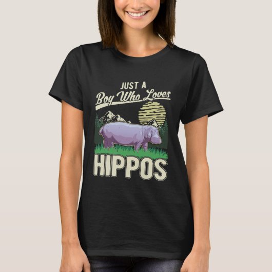 Hippo Boy Hippopotamus Hippo 1 T-shirt (Voorkant)