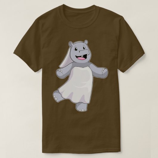 Hippo Bride Veil Wedding T-shirt (Design voorkant)