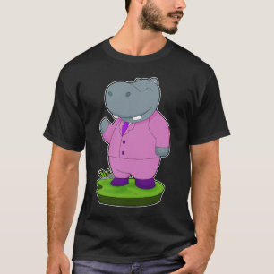 Hippo bruidegom pak bruiloft t-shirt