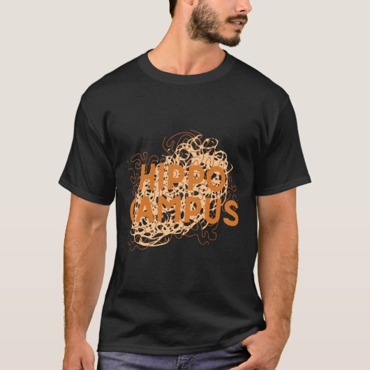 Hippo Campus Scribbles Sticker T-shirt (Voorkant)