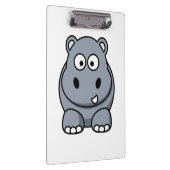 Hippo Cartoon Art Klembord (Rechts)