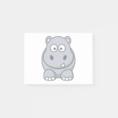 Hippo Cartoon Art Post-it® Notes (Voorkant)