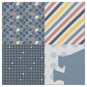 Hippo Cheater Quilt Stof (Close Up)