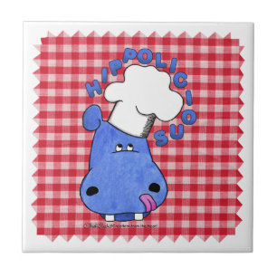 Hippo Chef Hippolicious Tegeltje