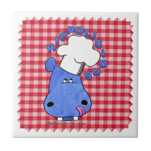 Hippo Chef Hippolicious Tegeltje (Voorkant)