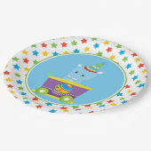 Hippo | Circus Train | Circus Thema Papieren Bordje (Gekanteld)