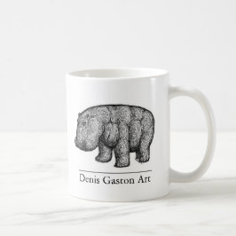 Hippo Coffee-Mok uit Denis Gaston Art Koffiemok
