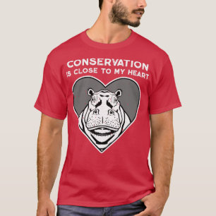 Hippo Conservation Heart T-shirt