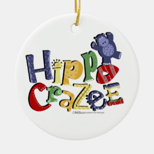 Hippo Craze - voor de echt gekke Hippo Lover Keramisch Ornament