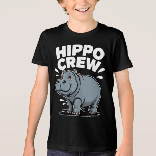 Hippo Crew Nijlpaard Tri-Blend Shirt