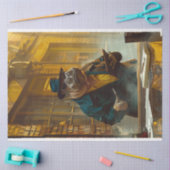  Hippo de Bookie Decoupage Tissuepapier (Craft)