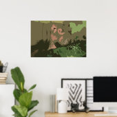 Hippo Deco Portrait Poster (Thuiskantoor)