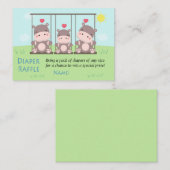 Hippo Diaper Raffle Tickets (Voorkant / Achterkant)